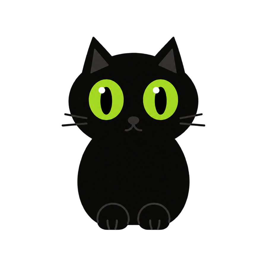 ArtCat black cat mascot
